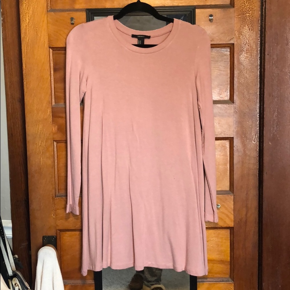 Blush shift dress